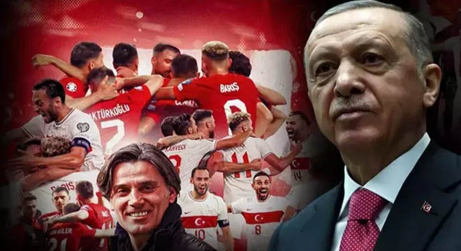 Cumhurbaşkanı Erdoğan'dan EURO 2024'ü garantileyen millilere tebrik