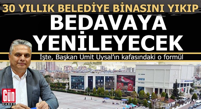 Depremde yıkılma riski taşıyan 30 yıllık Muratpaşa Belediye binası bedavaya yenileyecek