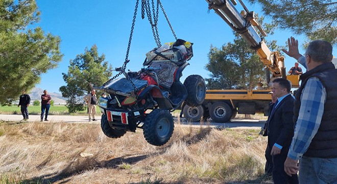 Devrilen ATV'nin altında kalıp öldü