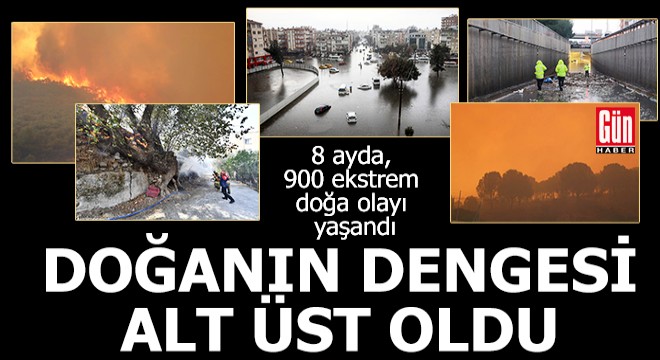 Doğanın dengesi alt üst oldu