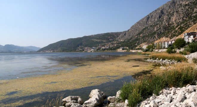 Eğirdir Gölü'nü algler kapladı