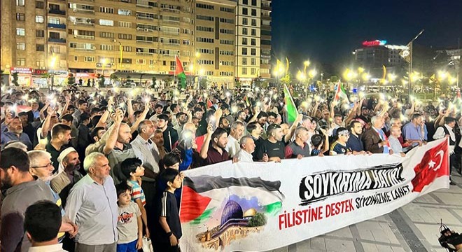 Elazığ’da İsrail protestosu