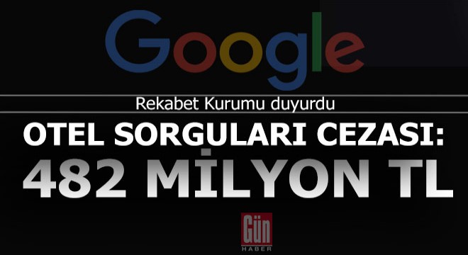 Google'a 'otel sorguları' soruşturmasında 482 milyon lira ceza