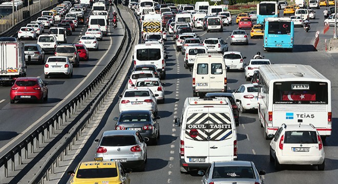 İstanbul'da trafik yoğunluğu