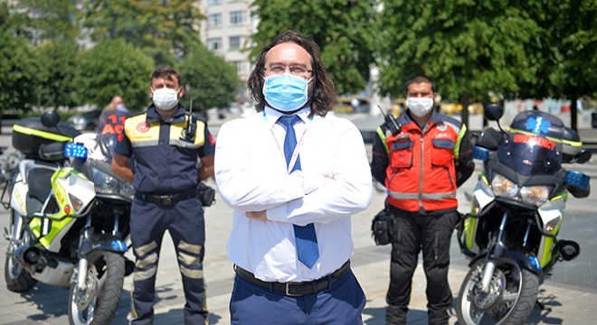 İstanbul'un motosiklet ambulansları ilk kez görüntülendi