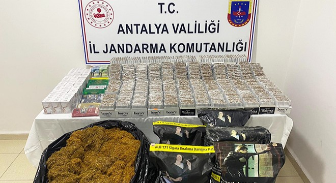 Jandarmadan kaçak sigara ve tütün baskını