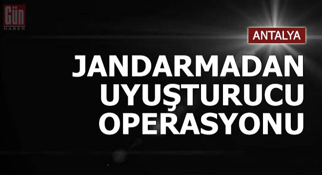 Jandarmadan uyuşturucu operasyonu