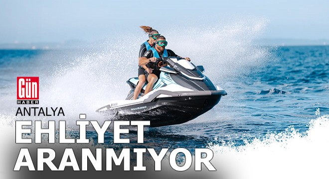 Jet ski kullanmak için ehliyet aranmıyor