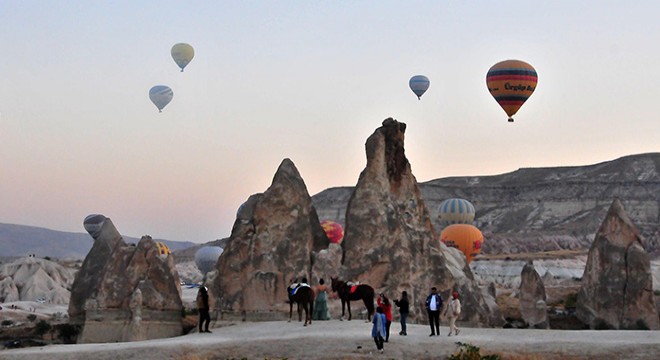 Kapadokya'ya 10 ayda 874 bin ziyaretçi