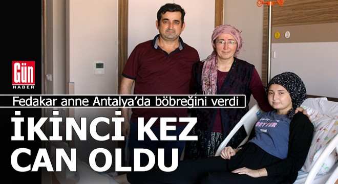 Kızına ikinci kez can oldu