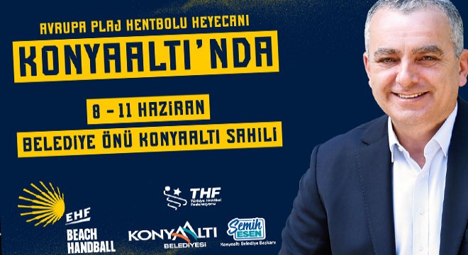 Konyaaltı Belediyesi Avrupa Plaj Voleybolu reklamı