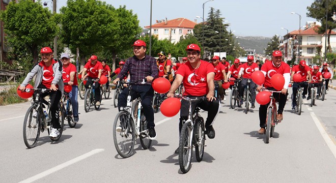 Korkuteli'de bisiklet turu