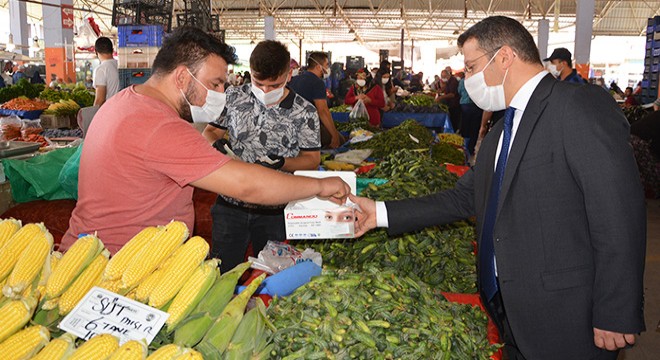 Korkuteli'de maske, mesafe, hijyen denetimi