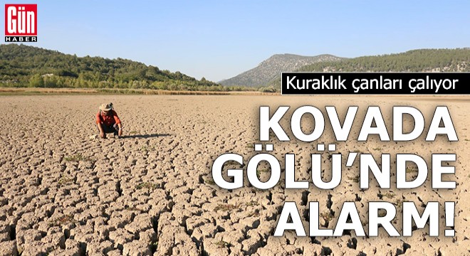 Kovada Gölü'nde alarm! Kuraklık çanları çalıyor