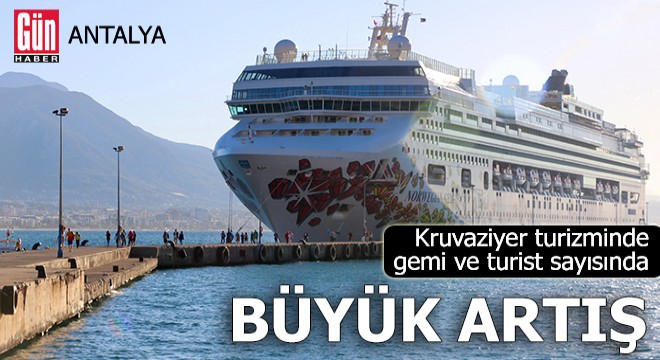 Kruvaziyer turizminde gemi ve turist sayısında büyük artış