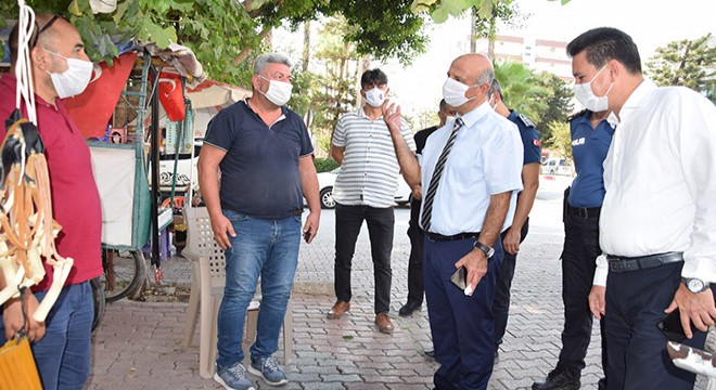 Kumluca'da korona denetimi