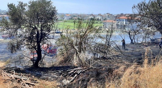 Manavgat'ta boş arsada yangın