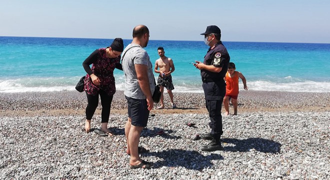 Manavgat'ta jandarmadan koronavirüs denetimleri