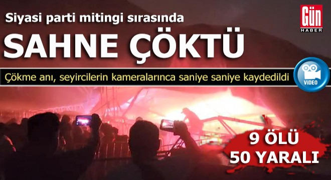 Meksika’da siyasi parti mitingi sırasında sahne çöktü: 9 ölü, 50 yaralı