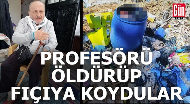 Profesör elleri ve ayakları bağlı fıçıda ölü bulundu