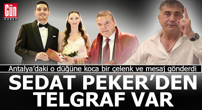 Reis Sedat Peker'den Antalya'ya telgraf...