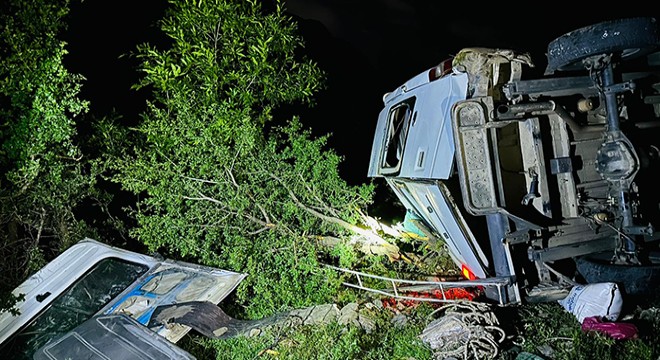 Siirt'te minibüs, şarampole devrildi: 3 yaralı