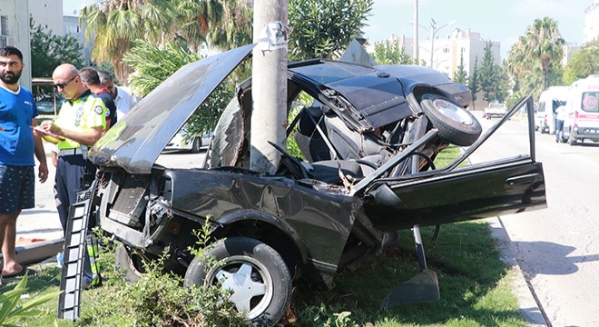 Sınav için yola çıkan kız kardeşler trafik kazasında yaralandı