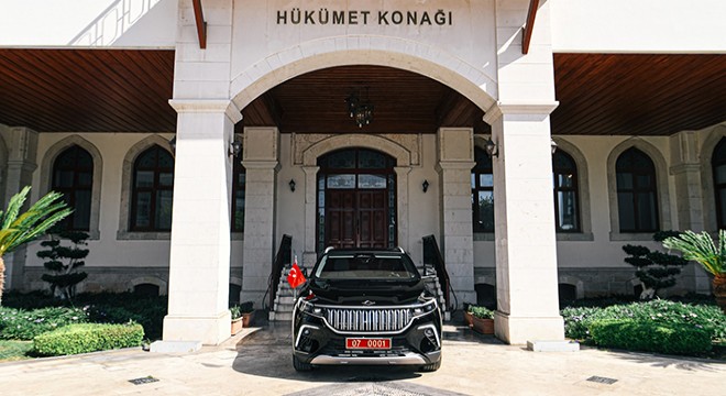 TOGG, Antalya Valiliği'nde makam aracı oldu