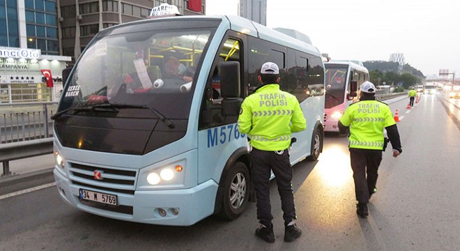 Toplu taşıma araçlarında koronavirüs denetimi