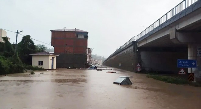 Trabzon felaketi yaşadı