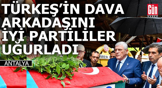 Türkeş'in dava arkadaşı Antalya'da son yolculuğuna uğurlandı