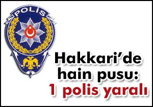 Hakkari’de hain pusu: 1 polis yaralı