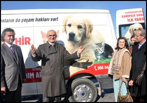 Sahipsiz sokak hayvanları ambulansı hizmete girdi